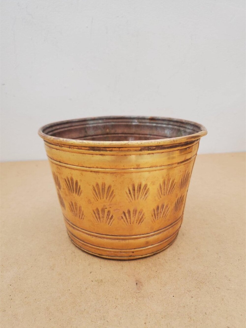 Vintage 1980s brass Planter, Plant Holder, Succulent Pot, brass Plant Pot, brass - Picture 2 of 8